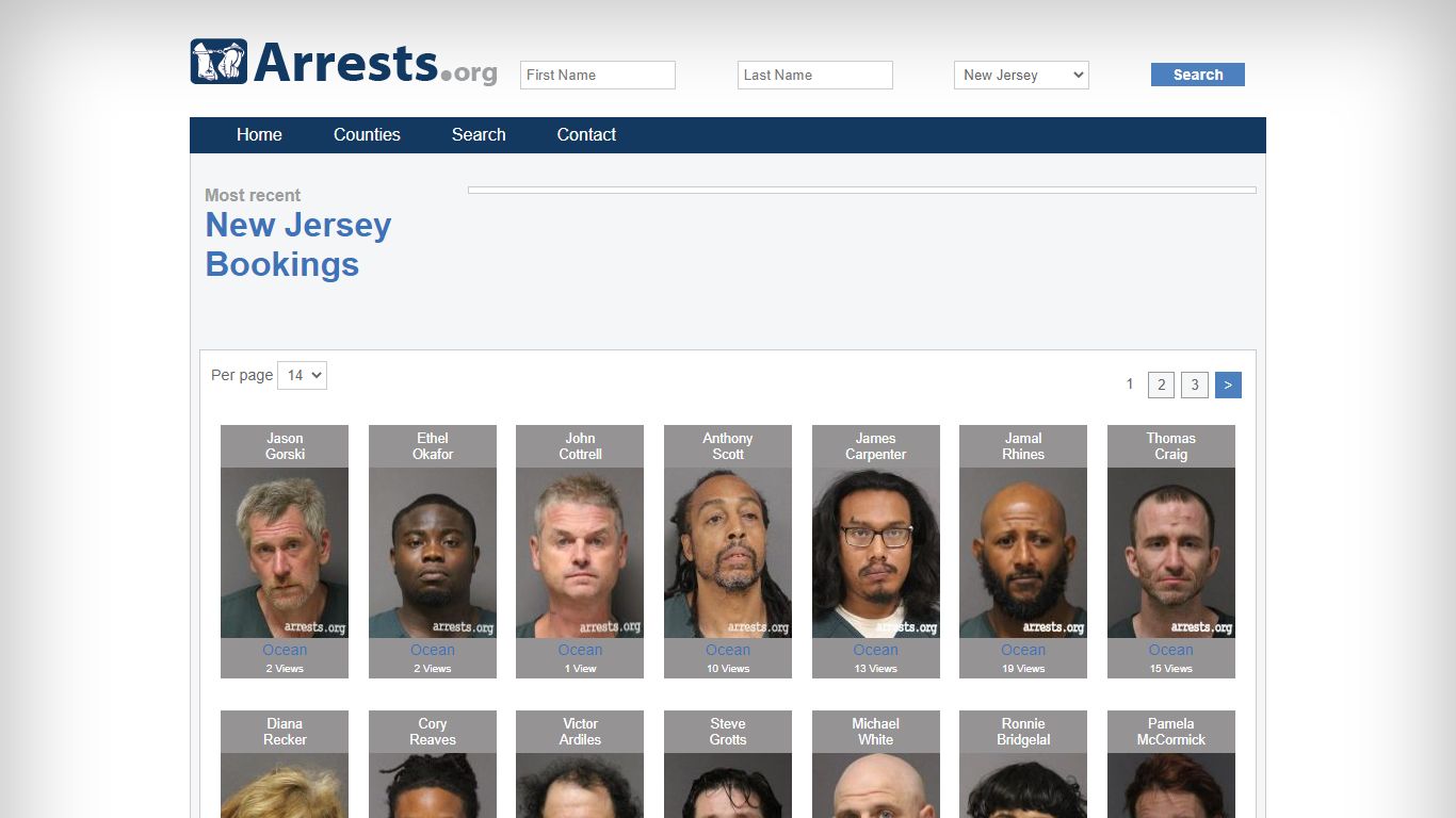 New Jersey Arrests and Inmate Search